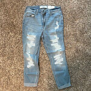 Hollister Curvy High-Rise Crop Super Skinny Jeans 11R